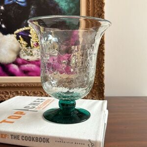 Blenko 58 Crackle Bell Jar Vase